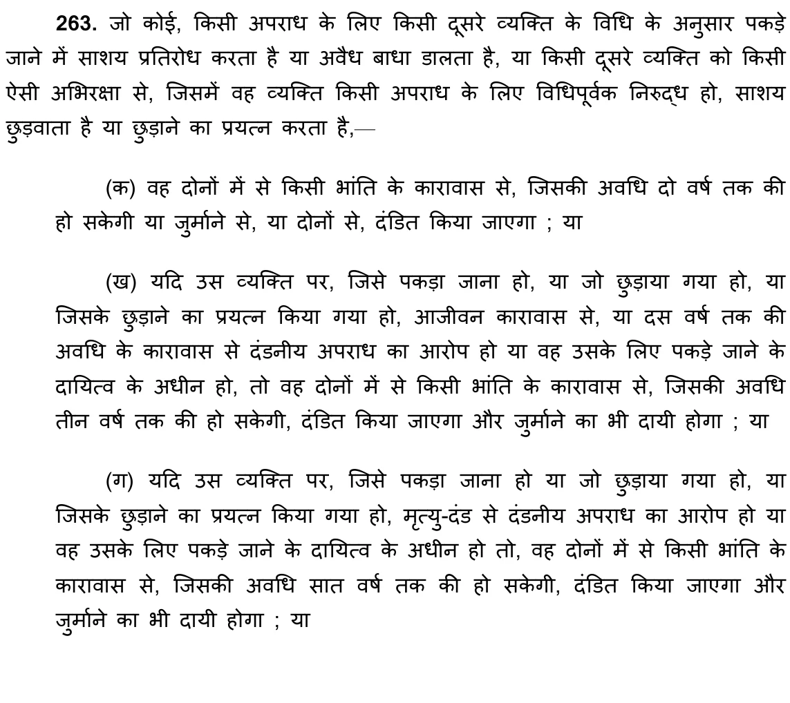 धारा 263 का आधिकारिक हिंदी अंश, पीडीएफ पृष्ठ 100; नीचे उपलब्ध प्रतिलेखन की समीक्षा बाकी है
